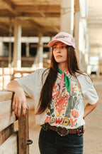 Desert Bloom Howdy Graphic Tee - Qu!rk Boutique