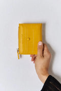 💙 David Jones Texture Vegan Leather Mini Wallet - Qu!rk Boutique