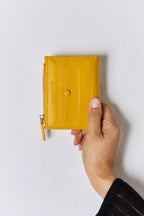 💙 David Jones Texture Vegan Leather Mini Wallet - Qu!rk Boutique