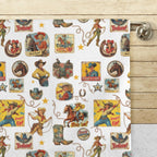 Vintage Cowgirls Set of 4 Kitchen Dish Towels Made in America - Qu!rk Boutique