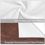 Monogrammed Initial Western Leather Look Saddle Longhorn Cowboy Cowgirl Kitchen Dish Towels Made in America - Qu!rk Boutique