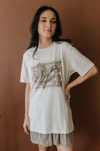 Duck Stamp Graphic Tee - Cream - Qu!rk Boutique