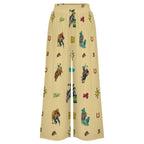 Baha Ranch The Last Roundup Rodeo High Waisted Wide Leg Pants - Qu!rk Boutique