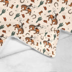 Rodeo Cowboy Throw Blanket Ultra-Soft Micro Fleece Blanket 60" x 80" Made in America - Qu!rk Boutique