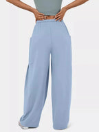 High-Waisted Drawstring Wide-Leg Pants - Qu!rk Boutique