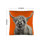 Silly HIghland Throw Pillow Case Made in America - Qu!rk Boutique