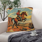 Vintage Cowboy Pillow Case Made in America - Qu!rk Boutique