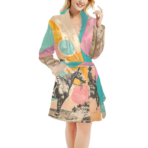 Baha Ranch Retro Pop Western Bath Robe - Qu!rk Boutique