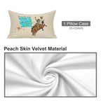 Baha Ranch The Last Roundup Bronc Rider Wild West Pillow Case Made in America - Qu!rk Boutique