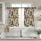 Cactus and Boots Curtains 28"x40" (2-Piece) Made in America - Qu!rk Boutique