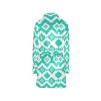 Turquoise Aztec Women's Western Bath Robe - Qu!rk Boutique