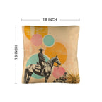 Baha Ranch Retro Pop Western Lost Cowboy Pillow Case Made in America - Qu!rk Boutique