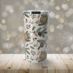 Winter Branches, Berries, & Pine Cones Travel Mug - Qu!rk Boutique