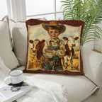 Vintage Cowboy Pillow Case Made in America - Qu!rk Boutique