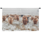 Highland Cows Window Curtain 52"x63" (2-Piece) Made in America - Qu!rk Boutique