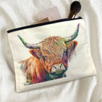 Watercolor Highland Cosmetic Bag Pack of 5 Made in America - Qu!rk Boutique