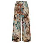 Baha Ranch Bohemian Dreams High Waisted Wide Leg Pants Inclusive Sizing - Qu!rk Boutique