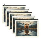 Baha Ranch Reflection Highland Cow Cosmetic Bag Made in America - Qu!rk Boutique