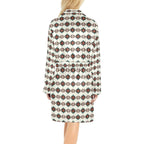 White Aztec Women's Western Bath Robe - Qu!rk Boutique