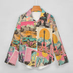 Baha Ranch Dreamgirl Retro Pop Western Vintage Button Up Shirt - Qu!rk Boutique