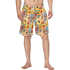 Vintage Rodeo Poster Mens Western Swim Trunks Shorts - Qu!rk Boutique