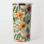 Tropical Watercolor Floral Travel Mug - Qu!rk Boutique