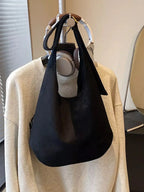 Suede Hobo Shoulder Bag - Qu!rk Boutique