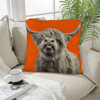 Silly HIghland Throw Pillow Case Made in America - Qu!rk Boutique