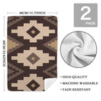 Earth Aztec Set of 2 Dish Towels Kitchen Towel Made in America - Qu!rk Boutique