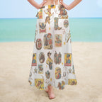Baha Ranch Vintage Cowgirl Collage Beach Coverup Skirt - Qu!rk Boutique