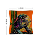 Wild West Cowboy Throw Pillow Case Made in America - Qu!rk Boutique