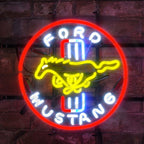 Ford Mustang Racing Car Auto Neon Signs Light - Qu!rk Boutique