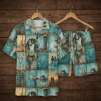Baha Ranch Turquoise Dreams Womens Pajamas Made in America - Qu!rk Boutique