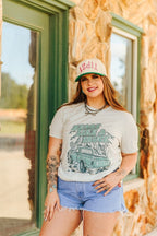 Heart Like A Truck Graphic Tee - Turquoise - Qu!rk Boutique