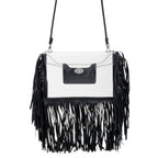 Clear Three Fringe Crossbody