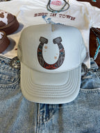 Horse Shoe Trucker Hat - Qu!rk Boutique