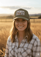 Howdy Y'all Olive Patch Trucker Hat - Qu!rk Boutique