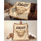 Baha Ranch Howdy Highland Throw Blanket 60" x 80" Made in America - Qu!rk Boutique