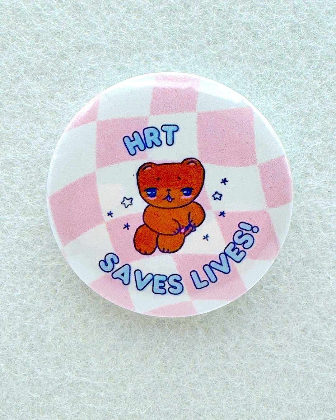 HRT Saves Lives Bear Pin or Magnet