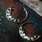 Moon Phase Hoop Earrings - Qu!rk Boutique