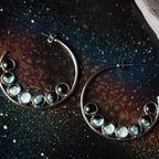 Moon Phase Hoop Earrings - Qu!rk Boutique