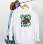 Let er Buck - Cowboy & Bronc w/ Leopard & Serape
