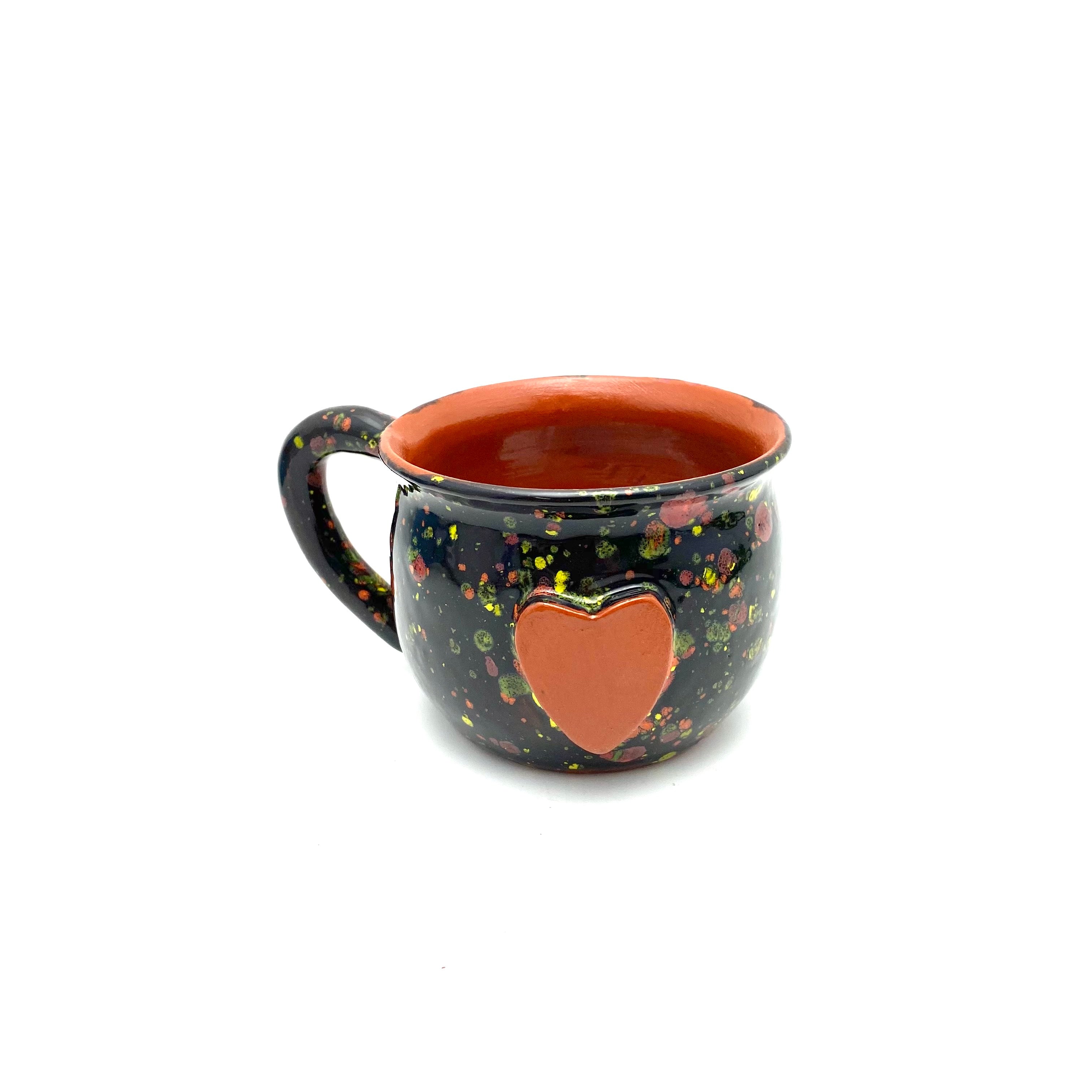 Calliope Heart Mug - Black Explosion