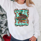 Let er Buck - Cowboy & Bronc w/ Leopard & Serape