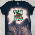 Let er Buck - Cowboy & Bronc w/ Leopard & Serape