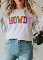 Howdy w/ Glitter Print
