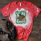 Let er Buck - Cowboy & Bronc w/ Leopard & Serape