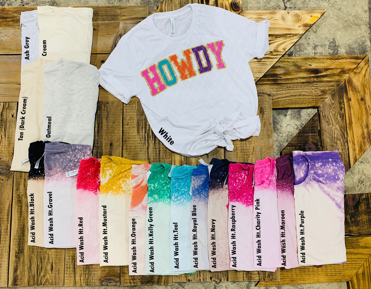Howdy w/ Glitter Print