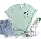 🤎 Pocket Panda T-shirt - Qu!rk Boutique