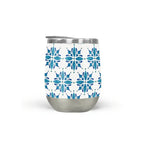 Blue Tile Wine Tumbler - Qu!rk Boutique